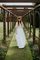 Kurze Ärmeln Kapelle Schleppe Elegantes Einfaches Brautkleid aus Chiffon - Bild 1