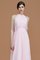 Reißverschluss Chiffon Prinzessin Nackenband Natürliche Taile Brautjungfernkleid - Bild 3