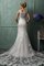 Juwel Ausschnitt Ärmellos Elegantes Kurzes Brautkleid mit Knöpfen - Bild 2