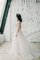 Strand Ärmellos Schaufel-Ausschnitt Brautkleid mit Applike mit Bordüre - Bild 1