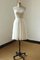 A-Linie Kurze Ärmeln Chiffon Knielanges Brautkleid mit Gekappten Ärmeln - Bild 1