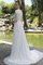 Strand Juwel Ausschnitt Prächtiges Brautkleid aus Chiffon mit Sweep Zug - Bild 2