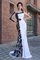 Reißverschluss Meerjungfrau Stil Sweep Train Chiffon Anständiges Abendkleid - Bild 1