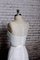 A-Linie Natürliche Taile Ärmellos Brautkleid mit Bordüre mit Gürtel - Bild 2