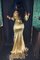 Normale Taille Meerjungfrau Satin Single Perlenbesetztes Abendkleid mit V-Ausschnitt - Bild 2