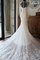 Tüll Vintage Reißverschluss Schaufel-Ausschnitt Brautkleid mit Pailletten - Bild 2
