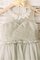 A linie Perlenbesetztes Normale Taille Tüll Blumenmädchenkleid mit Reißverschluss - Bild 3
