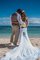 Beach Stil V-Ausschnitt Modisches Brautkleid mit Applike aus Chiffon - Bild 1