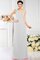 Ein Träger Prinzessin Drapiertes Bodenlanges Brautjungfernkleid aus Chiffon - Bild 16