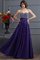 A-Linie Prinzessin Reißverschluss Empire Taille Chiffon Abendkleid - Bild 1