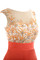 A-Line Etui Gericht Schleppe Pompöse Abendkleid mit Reißverschluss mit Mitte Rücken - Bild 3