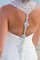 Enganliegendes Vorne Geschlitztes Ärmellos Romantisches Brautkleid aus Chiffon - Bild 2
