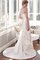 Natürliche Taile Bodenlanges Elegantes Brautkleid mit Perlen mit Pick-Ups - Bild 2