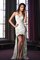 Ärmelloses Luxus Einfaches Brautkleid mit Herz-Ausschnitt mit Knöpfen - Bild 1