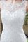 Spitze Reißverschluss Pompöse Sittsames Brautkleid ohne Taille - Bild 2