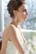 Duchesse-Linie Spaghetti Träger Bodenlanges Brautkleid mit Bordüre ohne Ärmeln - Bild 2