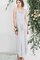 A-Line Chiffon Wasserfall Ausschnitt Knöchellanges Brautjungfernkleid mit Schleife - Bild 1
