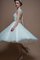 Ewiges Ärmellos Modern Brautkleid mit Gekappten Ärmeln mit Knöpfen - Bild 1