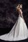 Zeitloses Natürliche Taile Organza Glamouröses Brautkleid mit Sweep Zug - Bild 2