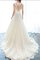 A-Linie Prinzessin Normale Taille Faszinierend Brautkleid mit Applikation mit Bordüre - Bild 3