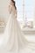 Herz-Ausschnitt Satin Romantisches Elegantes Brautkleid mit Sweep Zug - Bild 2