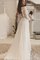 A-Line Langärmeliges Plissiertes Ärmelloses Elegantes Brautkleid - Bild 2