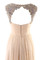 Breiter Träger V-Ausschnitt Knöchellanges Luxus Abendkleid aus Chiffon ohne Ärmeln - Bild 6