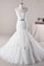 Spitze Tüll Natürliche Taile Paillettenbesetztes Brautkleid mit Rücken Schnürung - Bild 1