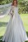 Duchesse-Linie Ärmellos Bodenlanges Luxus Brautkleid mit Gürtel - Bild 1