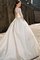 Ewiges Duchesse-Linie Dreiviertel Länge Ärmeln Extravagantes Brautkleid mit Knöpfen - Bild 2