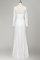 Enganliegendes Spitze Langärmeliges Brautkleid mit V-Ausschnitt mit Natürlicher Taille - Bild 2
