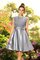 Prinzessin A-Linie Reißverschluss Knielanges Brautjungfernkleid ohne Ärmeln - Bild 25