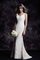 Rückenfreies Ärmelloses Luxus Tiefer V-Ausschnitt Brautkleid mit Sweep Zug - Bild 1