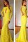 Schulterfrei Meerjungfrau Stil Sweep Zug Ballkleid mit Natürlicher Taille aus Spitze - Bild 1
