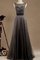 A-Line Ärmellos Bodenlanges Sittsames Brautjungfernkleid mit Reißverschluss - Bild 1