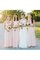 A-Line Bodenlanges Anständiges Brautjungfernkleid mit Plissierungen mit Reißverschluss - Bild 1