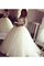 Tüll Reißverschluss Duchesse-Linie Luxus Brautkleid mit Applikation - Bild 1