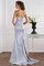 Meerjungfrau Stil Sweep Train Normale Taille Anständiges Abendkleid mit Perlen - Bild 2
