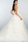 Tüll Duchesse-Linie Ärmelloses Sexy Brautkleid mit Falte Mieder - Bild 2