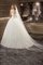 Tüll Duchesse-Linie Luxus Brautkleid ohne Ärmeln mit Rücken Schnürung - Bild 1