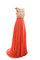 A-Line Etui Gericht Schleppe Pompöse Abendkleid mit Reißverschluss mit Mitte Rücken - Bild 2