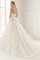 A-Line Perlenbesetztes Plissiertes Elegantes Sittsames Brautkleid - Bild 2
