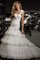 A-Line Ein Schulter Ärmelloses Bodenlanges Brautkleid mit Schichtungen - Bild 1