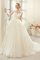Tüll Kapelle Schleppe Elegantes Brautkleid mit Applike mit Langen Ärmeln - Bild 1