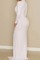 Kleid V-Ausschnitt Vorderseite Weiß Jersey Maxi Club Kleider - Bild 2