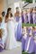 Chiffon Ärmelloses Prinzessin A-Linie Brautjungfernkleid mit Herz-Ausschnitt - Bild 1