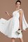 Prinzessin Gerüschtes A-Line Ärmelloses Ein Schulter Brautjungfernkleid - Bild 33