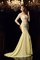 Empire Taille Kapelle Schleppe Meerjungfrau Stil ein Träger Abendkleid aus Chiffon - Bild 1