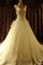 Ärmelloses Romantisches Luxus Brautkleid mit Schmetterlingsknoten mit Plissierungen - Bild 1