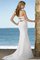 Seeküste Chiffon Sexy Brautkleid ohne Ärmeln mit Falte Mieder - Bild 2